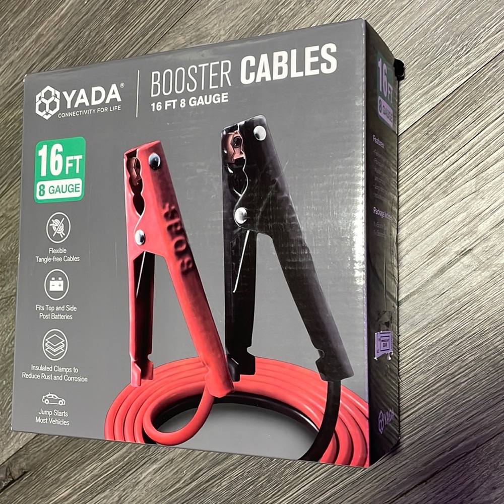 Emergency car booster cables 16FT “ new never opened “